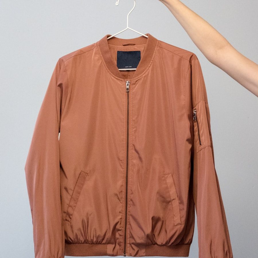 Terracotta bomber jacket