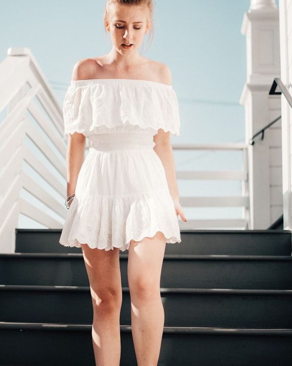 Off-shoulder summer dress