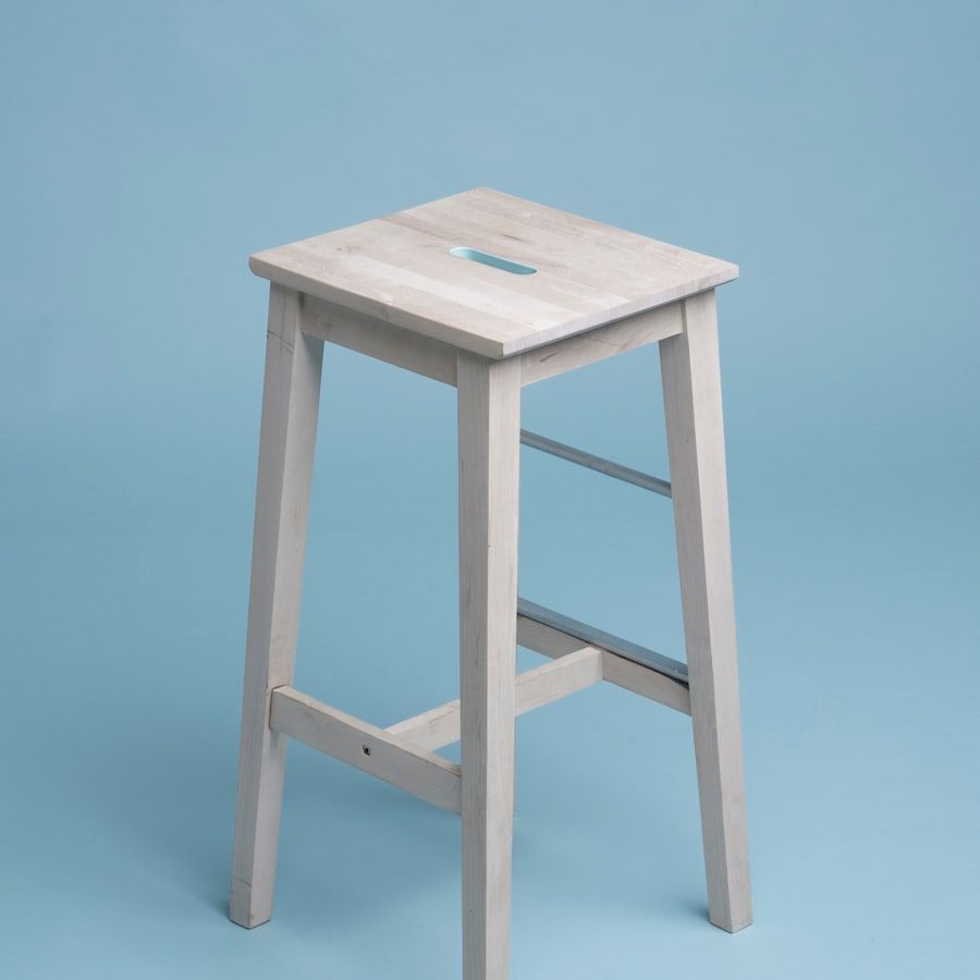 Solid pine step stool